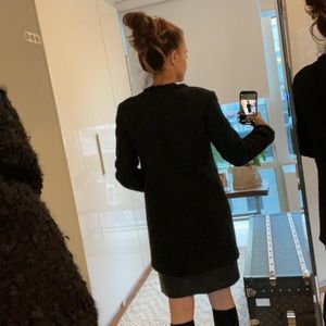 Zara black boucle jacket - XS